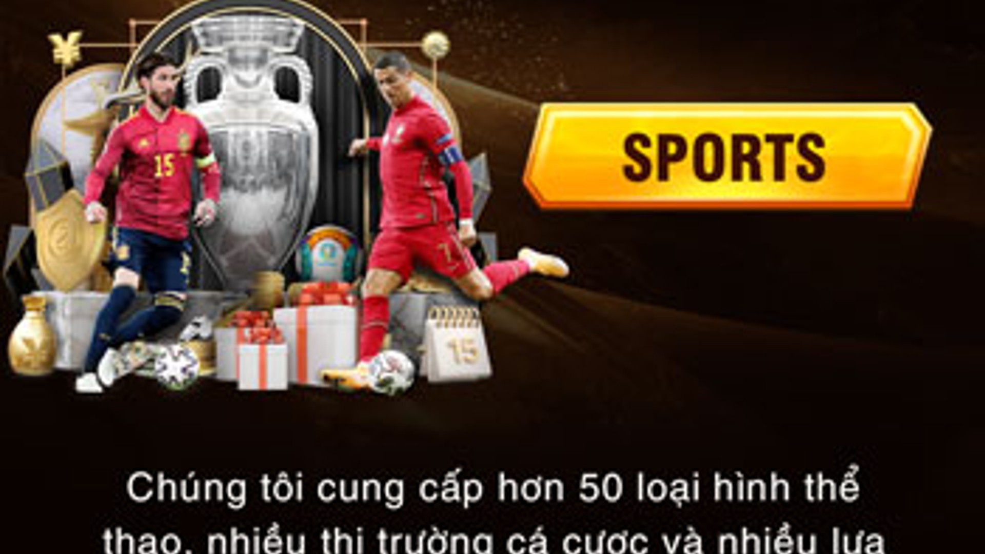 Sân vận động thể thao với khán giả reo hò và logo vb88