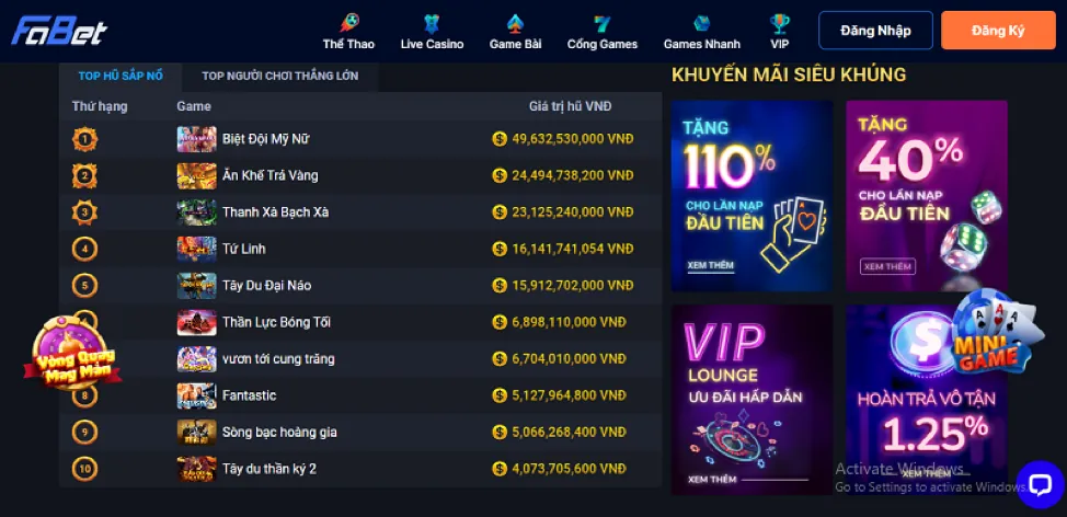 Nạp rút tiền an toàn tại VB88